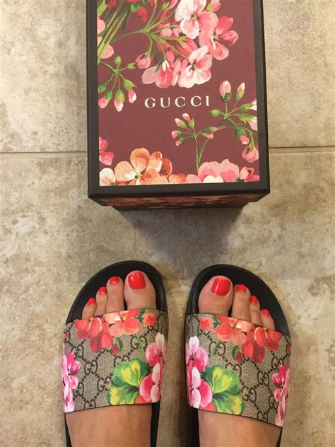 gucci floral shoe|Gucci floral slides outfit.